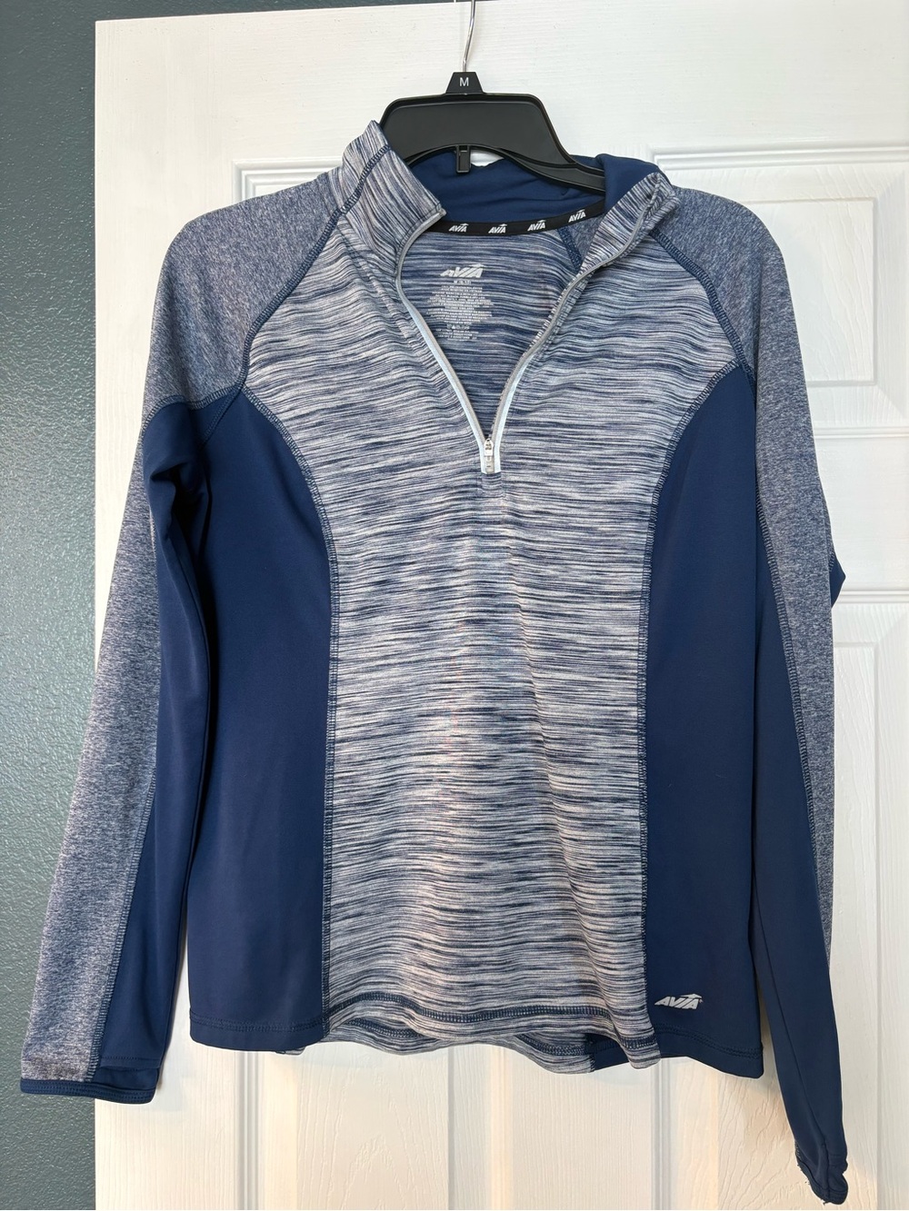 ⭐️5/$15! Avia Navy Heathered Quarter-Zip Pullover